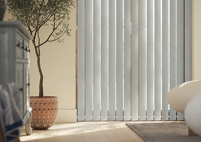 Solento (Blackout), Crisp Grey - Vertical Blind - Image 5